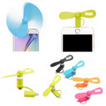 2 In 1 USB Micro Phone Fan for Apple & Android Phone